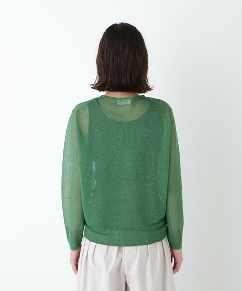 human woman / ヒューマンウーマン ニット・セーター | ◆ハイゲージラメクルーネックプルオーバー | 詳細10