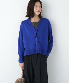 human woman / ヒューマンウーマン ニット・セーター | ◆オーガニックコットン混プレーティングカーディガン