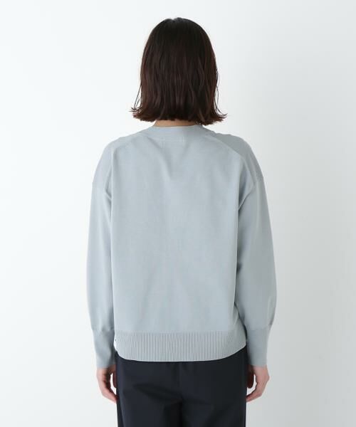 ◇オーガニックコットン混プレーティングカーディガン （ニット