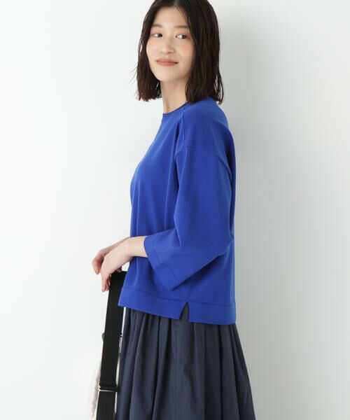 human woman / ヒューマンウーマン ニット・セーター | ◆オーガニックコットン混プレーティングプルオーバー | 詳細2