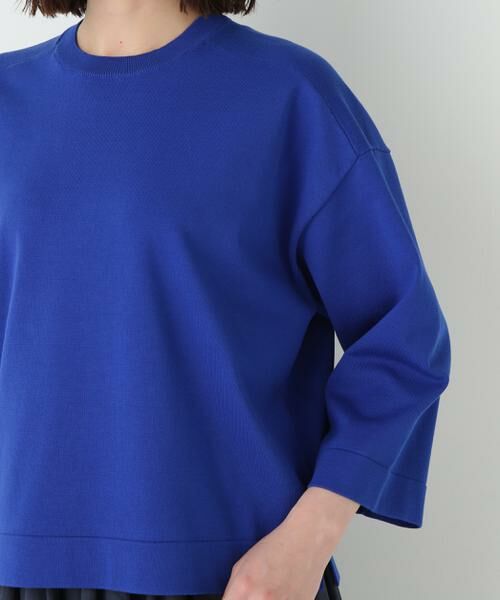 human woman / ヒューマンウーマン ニット・セーター | ◆オーガニックコットン混プレーティングプルオーバー | 詳細8