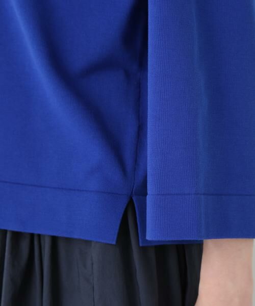 human woman / ヒューマンウーマン ニット・セーター | ◆オーガニックコットン混プレーティングプルオーバー | 詳細9