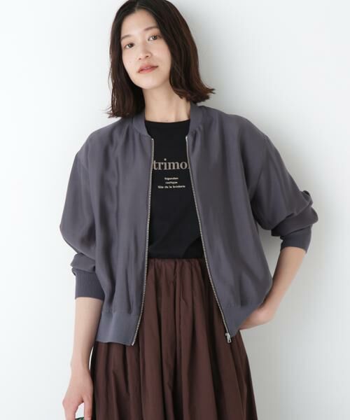 human woman / ヒューマンウーマン ニット・セーター | ◆シアーブルゾン | 詳細2