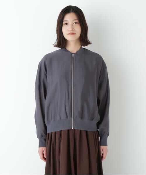 human woman / ヒューマンウーマン ニット・セーター | ◆シアーブルゾン | 詳細4