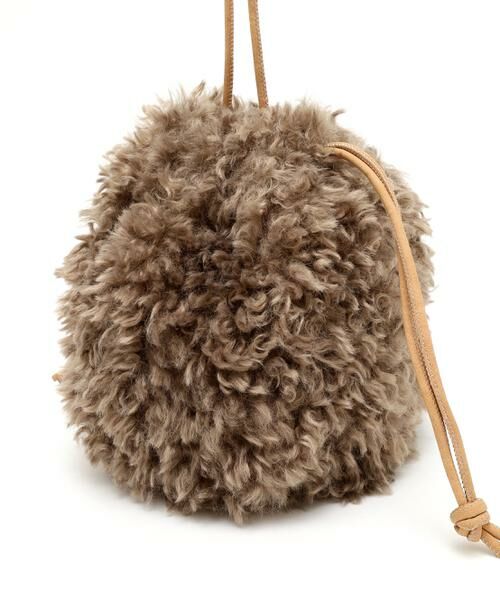 human woman / ヒューマンウーマン バッグ | ◆ファードローストリングバッグ | 詳細6