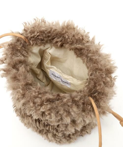 human woman / ヒューマンウーマン バッグ | ◆ファードローストリングバッグ | 詳細7