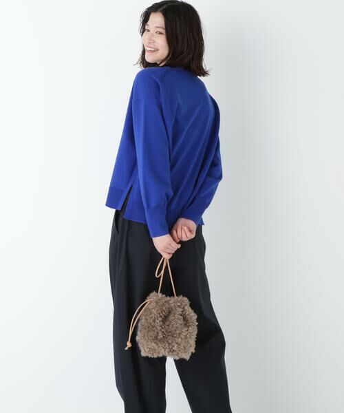 human woman/ヒューマンウーマン ◆ファードローストリングバッグ ベージュ - human woman/ヒューマンウーマン ◆ファードローストリングバッグ ベージュ -