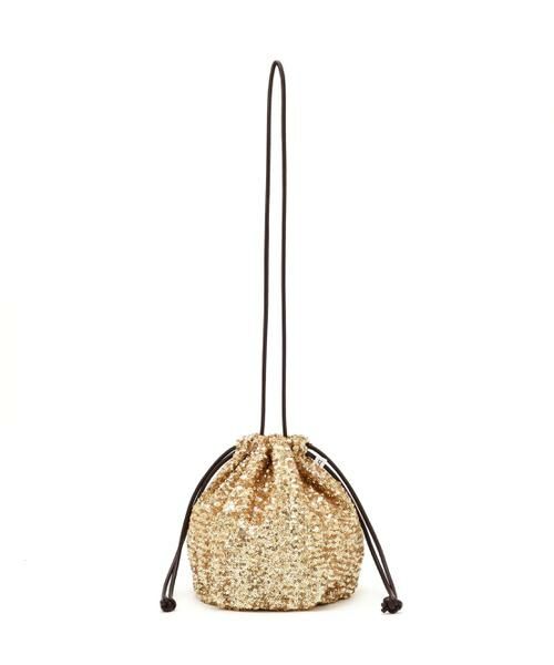human woman / ヒューマンウーマン バッグ | ◆スパンコールドローストリングバッグ | 詳細1