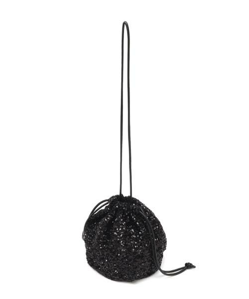 human woman / ヒューマンウーマン バッグ | ◆スパンコールドローストリングバッグ | 詳細5