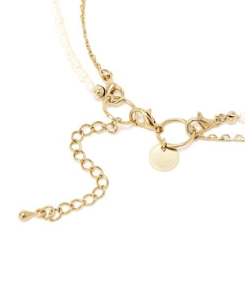 human woman / ヒューマンウーマン ネックレス・ペンダント・チョーカー | ◆パール＆レースチェーン２連ネックレス | 詳細2