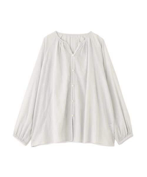 human woman / ヒューマンウーマン シャツ・ブラウス | ◆ダイヤドットギャザーブラウス | 詳細1