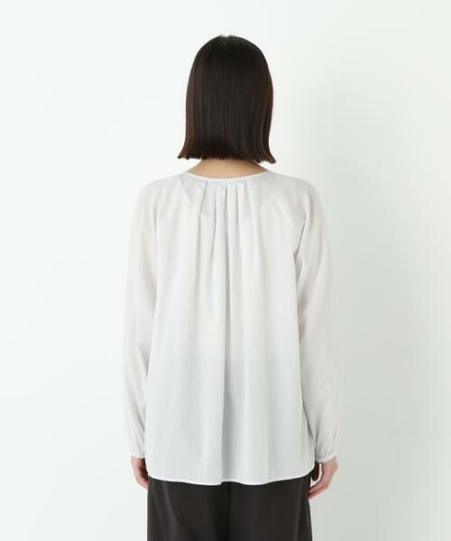 human woman / ヒューマンウーマン シャツ・ブラウス | ◆ダイヤドットギャザーブラウス | 詳細5