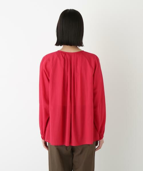 human woman / ヒューマンウーマン シャツ・ブラウス | ◆ダイヤドットギャザーブラウス | 詳細10