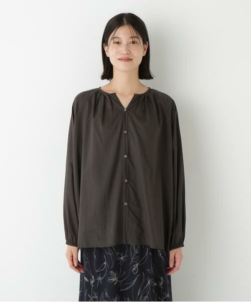 human woman / ヒューマンウーマン シャツ・ブラウス | ◆ダイヤドットギャザーブラウス | 詳細15