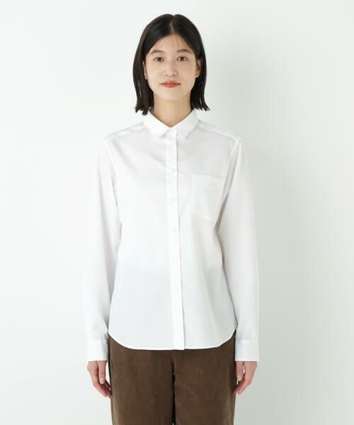 human woman / ヒューマンウーマン シャツ・ブラウス | ◆ベーシックカラーシャツ | 詳細9