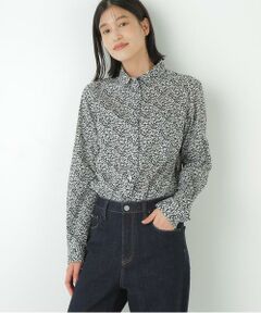 human woman / ヒューマンウーマン シャツ・ブラウス | ◆リバティプリントベーシックカラーシャツ