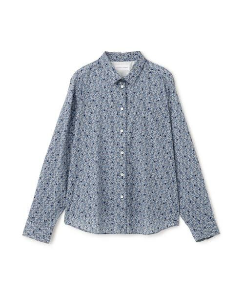 human woman / ヒューマンウーマン シャツ・ブラウス | ◆リバティプリントベーシックカラーシャツ | 詳細1