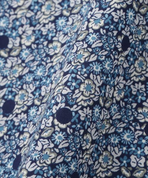 human woman / ヒューマンウーマン シャツ・ブラウス | ◆リバティプリントベーシックカラーシャツ | 詳細6