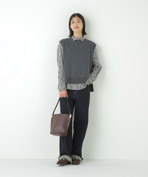 human woman / ヒューマンウーマン シャツ・ブラウス | ◆リバティプリントベーシックカラーシャツ | 詳細10