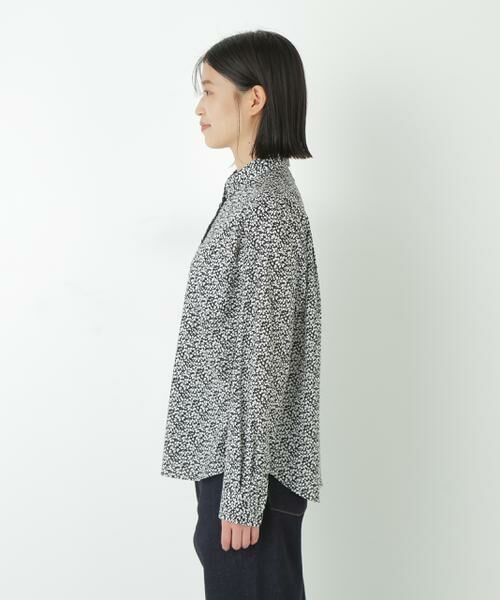 human woman / ヒューマンウーマン シャツ・ブラウス | ◆リバティプリントベーシックカラーシャツ | 詳細12