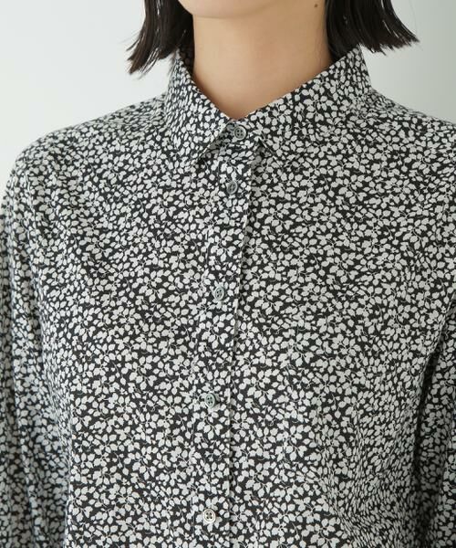 human woman / ヒューマンウーマン シャツ・ブラウス | ◆リバティプリントベーシックカラーシャツ | 詳細14