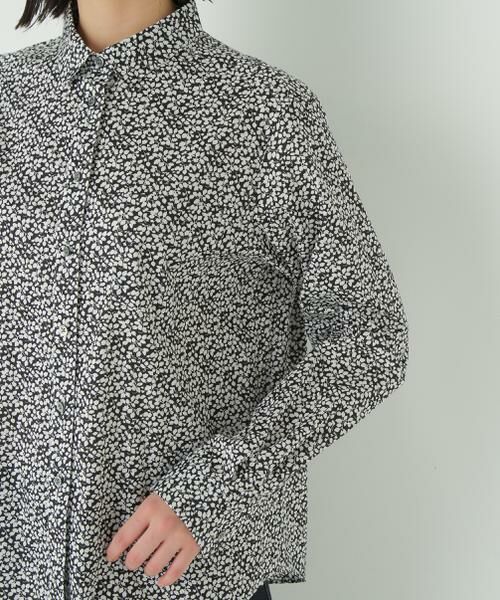 human woman / ヒューマンウーマン シャツ・ブラウス | ◆リバティプリントベーシックカラーシャツ | 詳細15