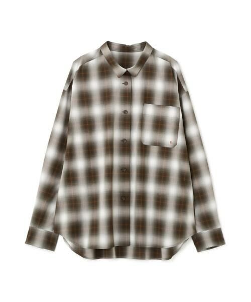 human woman / ヒューマンウーマン シャツ・ブラウス | ◆オンブレーチェックオーバーシャツ | 詳細1