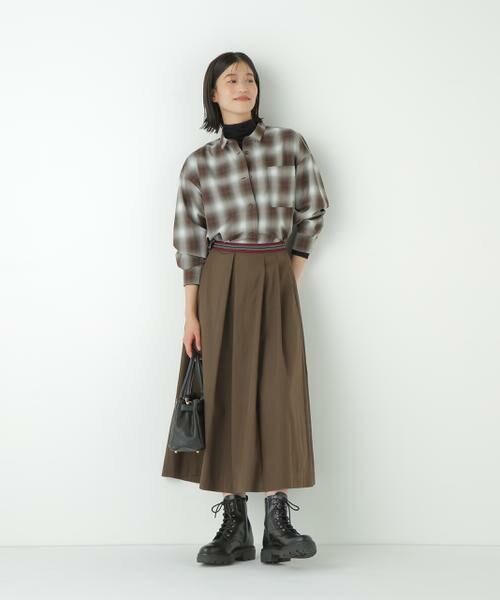 human woman / ヒューマンウーマン シャツ・ブラウス | ◆オンブレーチェックオーバーシャツ | 詳細2