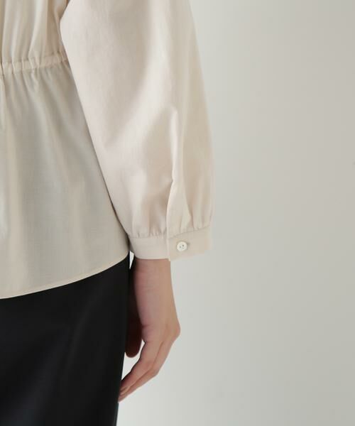 human woman / ヒューマンウーマン シャツ・ブラウス | ◆チューインローンブラウジングノーカラーシャツブラウス | 詳細10