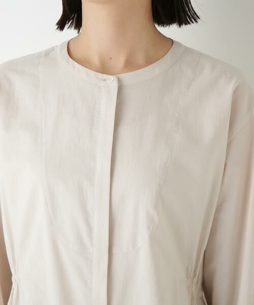 human woman / ヒューマンウーマン シャツ・ブラウス | ◆チューインローンブラウジングノーカラーシャツブラウス | 詳細7