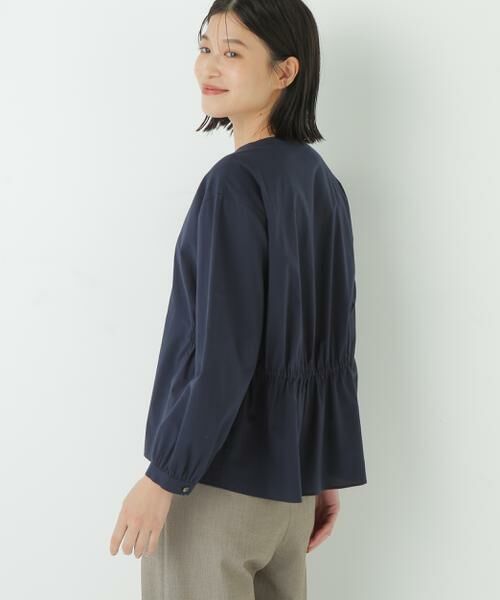 human woman / ヒューマンウーマン シャツ・ブラウス | ◆チューインローンブラウジングノーカラーシャツブラウス | 詳細20