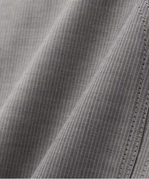 human woman / ヒューマンウーマン シャツ・ブラウス | ◆ツイルストライプジップシャツブルゾン | 詳細17