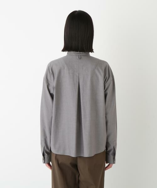 human woman / ヒューマンウーマン シャツ・ブラウス | ◆ツイルストライプジップシャツブルゾン | 詳細11