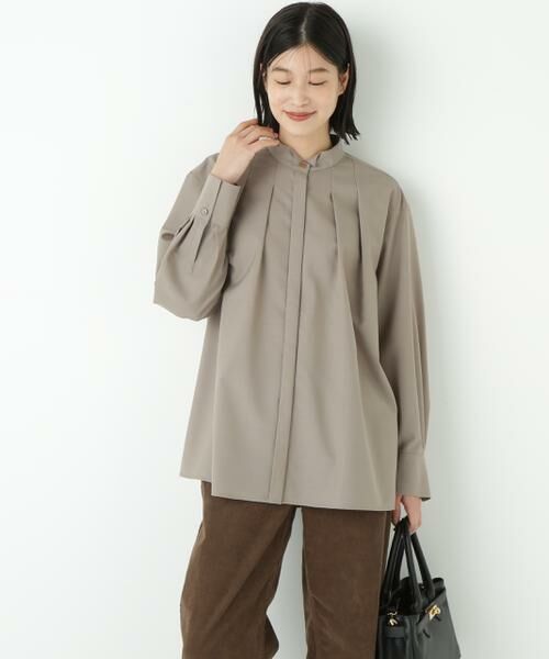 human woman / ヒューマンウーマン シャツ・ブラウス | ◆テントラインブラウス | 詳細15
