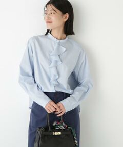 human woman / ヒューマンウーマン シャツ・ブラウス | ◆タイプライターラッフルブラウス