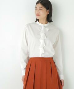 human woman / ヒューマンウーマン シャツ・ブラウス | ◆タイプライターラッフルブラウス