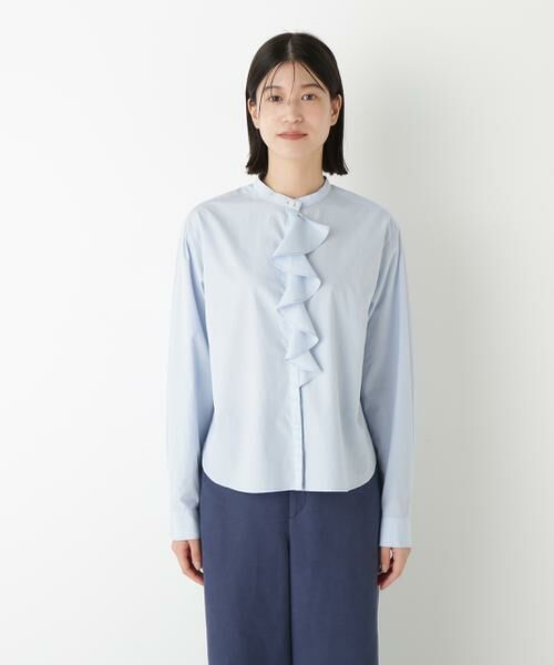 human woman / ヒューマンウーマン シャツ・ブラウス | ◆タイプライターラッフルブラウス | 詳細3