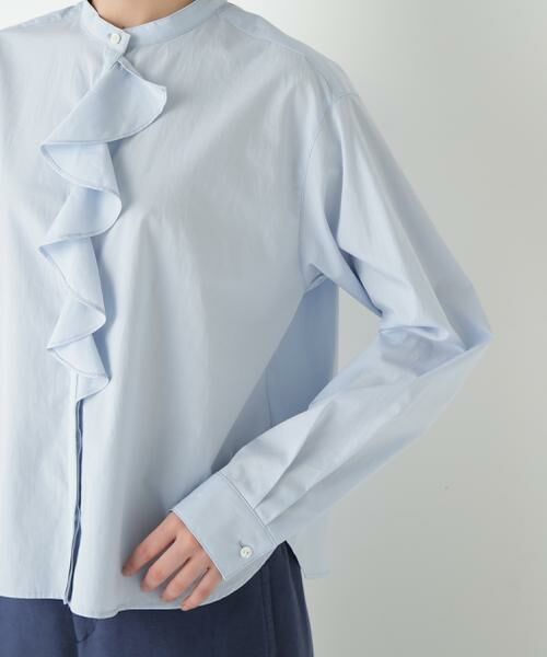 human woman / ヒューマンウーマン シャツ・ブラウス | ◆タイプライターラッフルブラウス | 詳細7