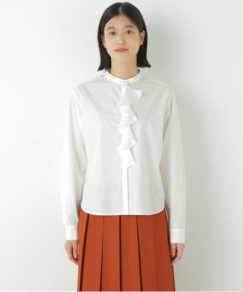 human woman / ヒューマンウーマン シャツ・ブラウス | ◆タイプライターラッフルブラウス | 詳細14