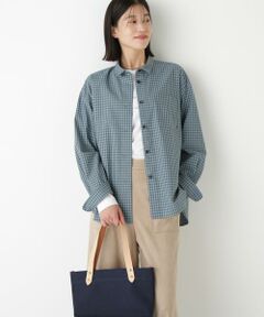 human woman / ヒューマンウーマン シャツ・ブラウス | ◆オンブレーチェックオーバーシャツ