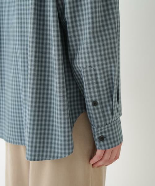 human woman / ヒューマンウーマン シャツ・ブラウス | ◆オンブレーチェックオーバーシャツ | 詳細10