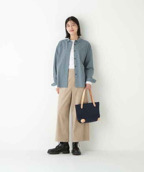 human woman / ヒューマンウーマン シャツ・ブラウス | ◆オンブレーチェックオーバーシャツ | 詳細2