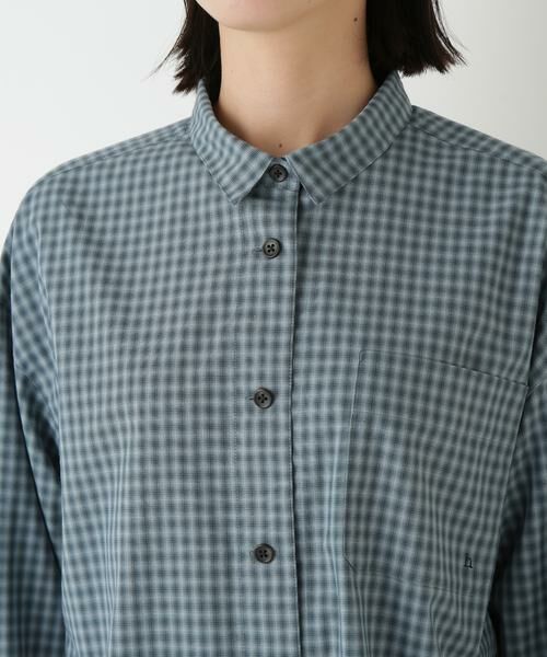 human woman / ヒューマンウーマン シャツ・ブラウス | ◆オンブレーチェックオーバーシャツ | 詳細6