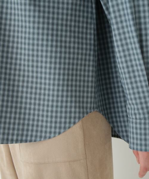 human woman / ヒューマンウーマン シャツ・ブラウス | ◆オンブレーチェックオーバーシャツ | 詳細9