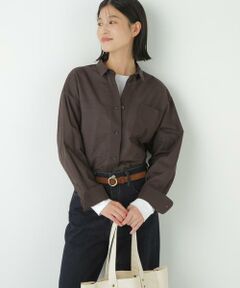 human woman / ヒューマンウーマン シャツ・ブラウス | ◆ギンガムチェックオーバーシャツ