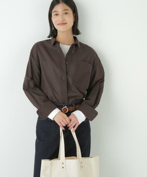 human woman / ヒューマンウーマン シャツ・ブラウス | ◆ギンガムチェックオーバーシャツ | 詳細2