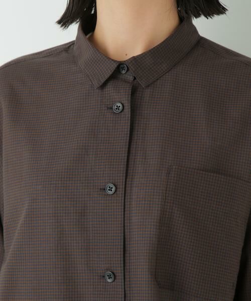 human woman / ヒューマンウーマン シャツ・ブラウス | ◆ギンガムチェックオーバーシャツ | 詳細7