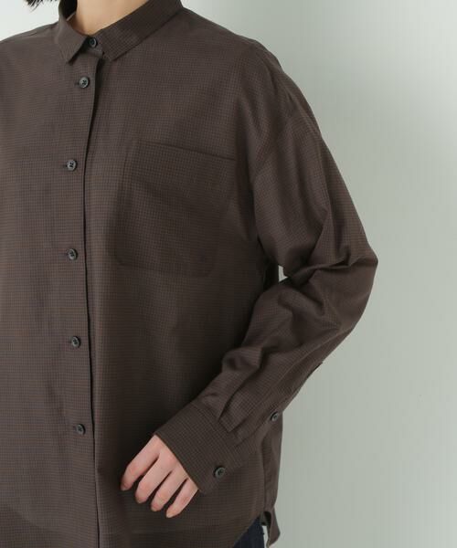 human woman / ヒューマンウーマン シャツ・ブラウス | ◆ギンガムチェックオーバーシャツ | 詳細8