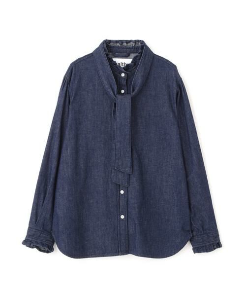 human woman / ヒューマンウーマン シャツ・ブラウス | ◆デニムボウタイブラウス | 詳細1