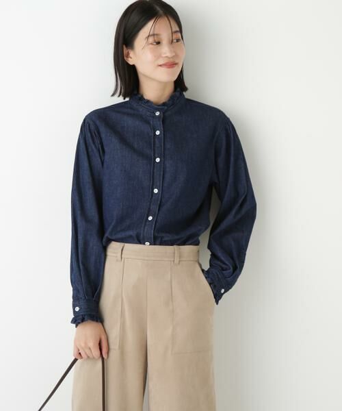human woman / ヒューマンウーマン シャツ・ブラウス | ◆デニムボウタイブラウス | 詳細12